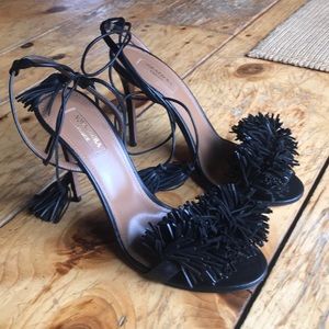 Aquazzura “Wild Thing” fringe high heel size 39